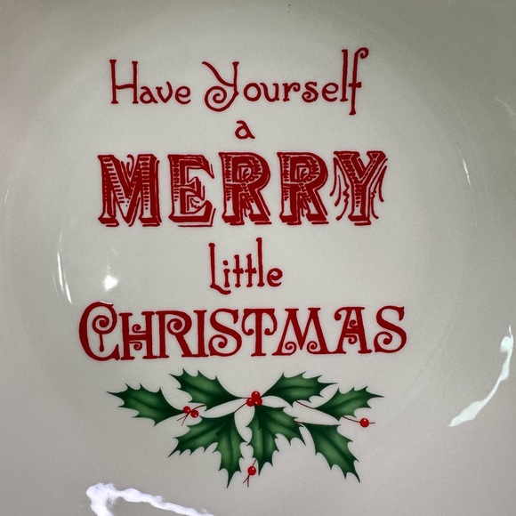 Lenox Winter Greetings Have Yourself A Merry Little Christmas Bowl Ivory 11.1” - Picture 5 of 13